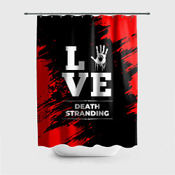 Шторка для душа Death Stranding Love Классика, цвет: 3D-принт