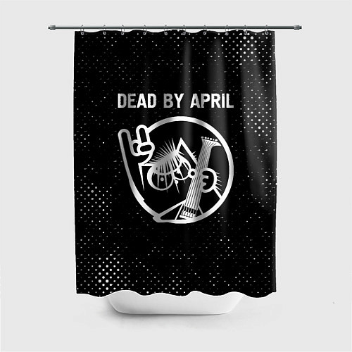 Шторка для ванной Dead by April КОТ Гранж / 3D-принт – фото 1