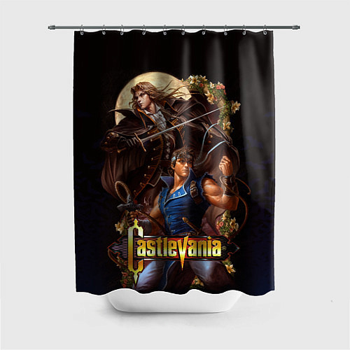 Шторка для ванной Castlevania - Leon & Alucard / 3D-принт – фото 1