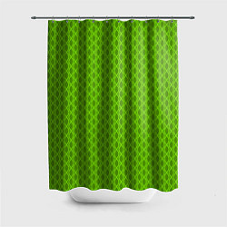 Шторка для ванной Зеленые ячейки текстура