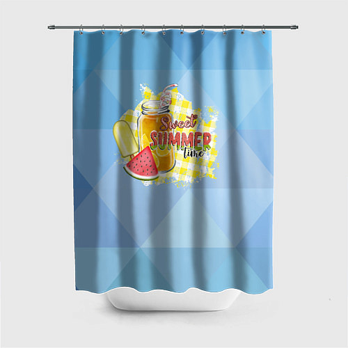 Шторка для ванной Лимонад и мороженое / 3D-принт – фото 1