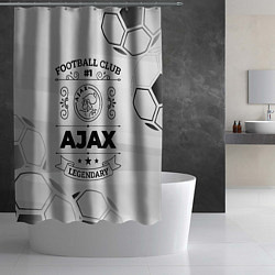 Шторка для душа Ajax Football Club Number 1 Legendary, цвет: 3D-принт — фото 2