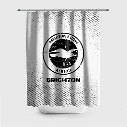 Шторка для ванной Brighton с потертостями на светлом фоне