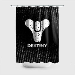 Шторка для душа Destiny с потертостями на темном фоне, цвет: 3D-принт