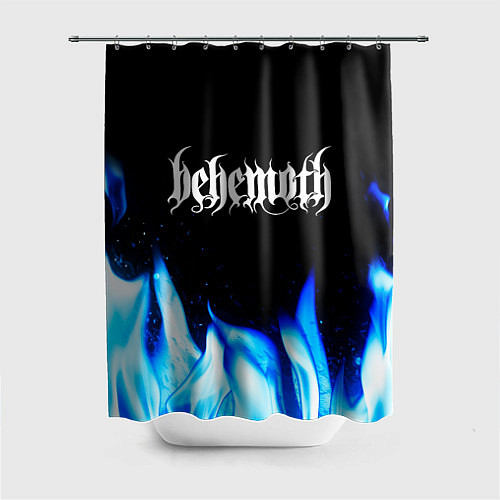 Шторка для ванной Behemoth Blue Fire / 3D-принт – фото 1