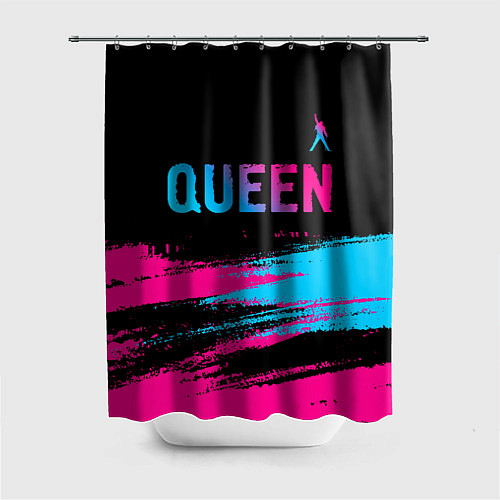 Шторка для ванной Queen Neon Gradient / 3D-принт – фото 1
