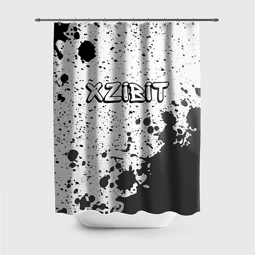 Шторка для ванной Рэпер Xzibit в стиле граффити / 3D-принт – фото 1