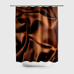 Шторка для душа Шелк шоколадный оттенок, цвет: 3D-принт