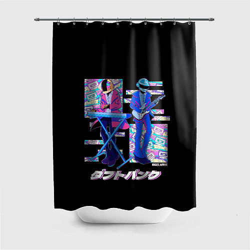 Шторка для ванной Daft punk ufo / 3D-принт – фото 1