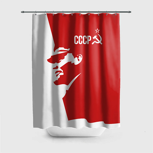 Шторка для ванной СССР Владимир Ильич Ленин / 3D-принт – фото 1