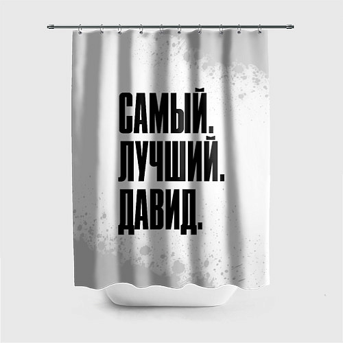 Шторка для ванной Надпись самый лучший Давид / 3D-принт – фото 1