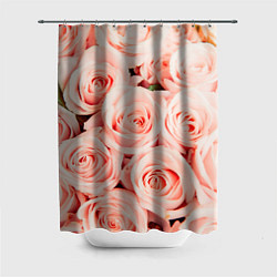 Шторка для ванной Нежно - розовые Розы