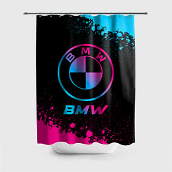 Шторка для ванной BMW - neon gradient