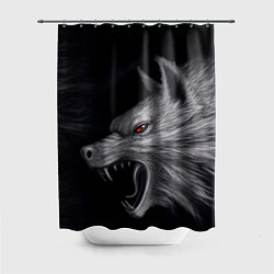 Шторка для ванной Агрессивный волк