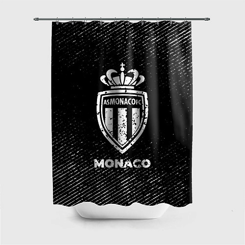 Шторка для ванной Monaco с потертостями на темном фоне / 3D-принт – фото 1