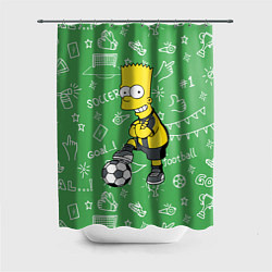 Шторка для ванной Барт Симпсон - крутой футболист!