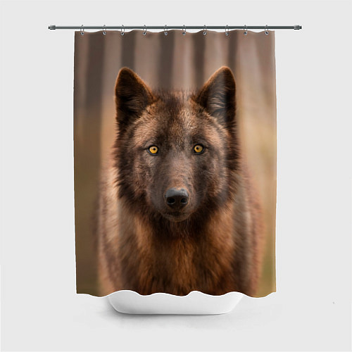 Шторка для ванной Молодой волк / 3D-принт – фото 1
