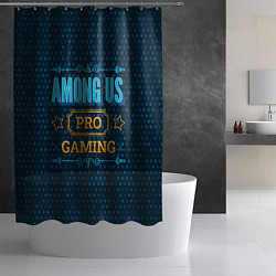 Шторка для душа Игра Among Us: pro gaming, цвет: 3D-принт — фото 2
