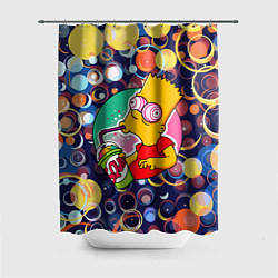 Шторка для ванной Bart Simpson пьёт лимонад