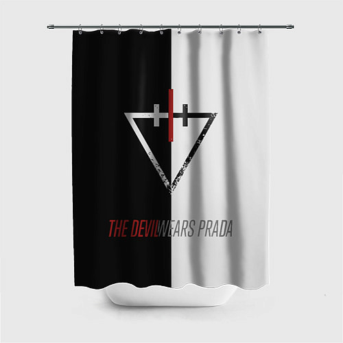Шторка для ванной The Devil wears prada - Логотип / 3D-принт – фото 1