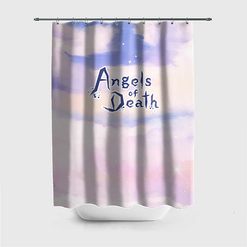 Шторка для ванной Angels of Death sky clouds / 3D-принт – фото 1