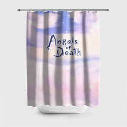 Шторка для душа Angels of Death sky clouds, цвет: 3D-принт