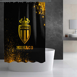 Шторка для душа Monaco - gold gradient, цвет: 3D-принт — фото 2