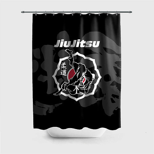 Шторка для ванной Jiu-jitsu throw logo / 3D-принт – фото 1