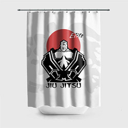 Шторка для душа Jiu Jitsu red sunJiu Jitsu red sun, цвет: 3D-принт