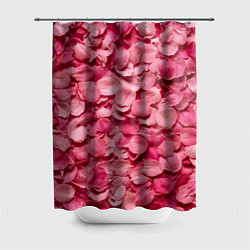Шторка для душа Лепестки прекрасных роз, цвет: 3D-принт