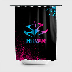 Шторка для ванной Hitman - neon gradient