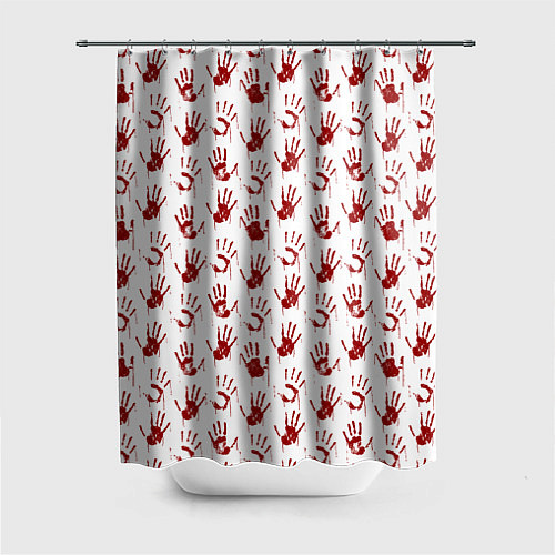 Шторка для ванной Кровавая рука / 3D-принт – фото 1
