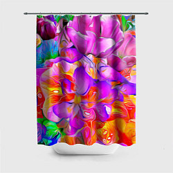 Шторка для душа Flower Illusion, цвет: 3D-принт