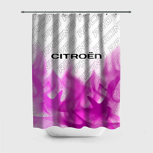 Шторка для ванной Citroen pro racing: символ сверху / 3D-принт – фото 1