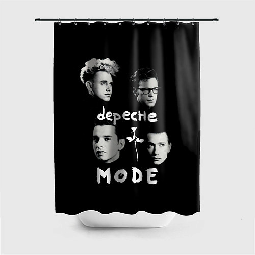 Шторка для ванной Depeche Mode portrait / 3D-принт – фото 1