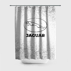 Шторка для ванной Jaguar с потертостями на светлом фоне