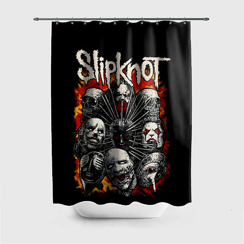 Шторка для ванной Slipknot - artists / 3D-принт – фото 1