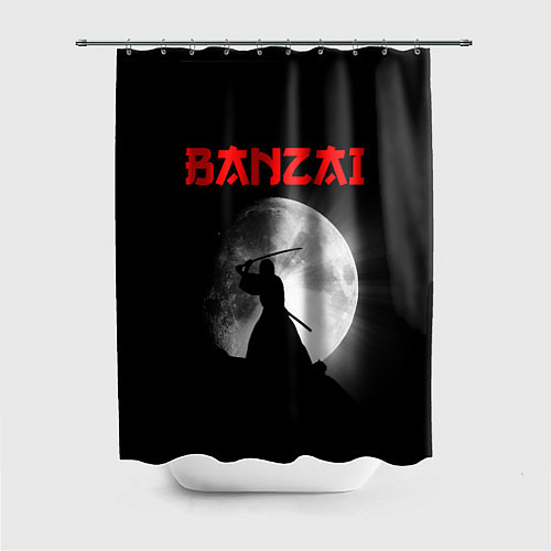 Шторка для ванной Banzai - самурай / 3D-принт – фото 1