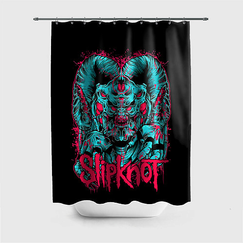 Шторка для ванной Slipknot demon / 3D-принт – фото 1