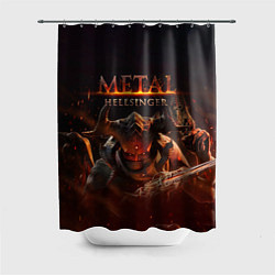 Шторка для ванной Полудемон Metal Hellsinger