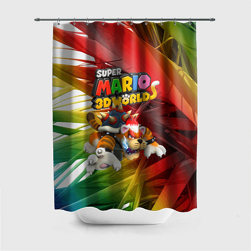 Шторка для ванной Tiger-Bowser - Super Mario 3D World / 3D-принт – фото 1