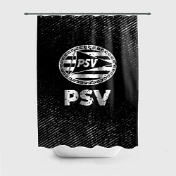 Шторка для ванной PSV с потертостями на темном фоне