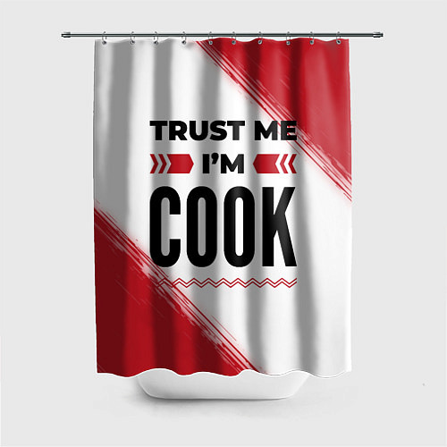 Шторка для ванной Trust me Im cook white / 3D-принт – фото 1