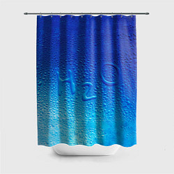 Шторка для душа Вода - H2O, цвет: 3D-принт
