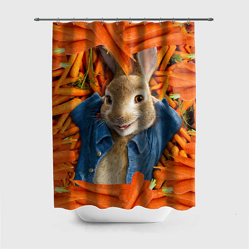 Шторка для ванной Кролик Питер / 3D-принт – фото 1