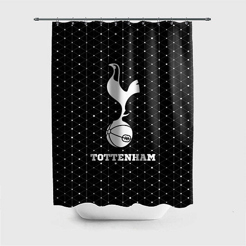 Шторка для ванной Tottenham sport на темном фоне / 3D-принт – фото 1