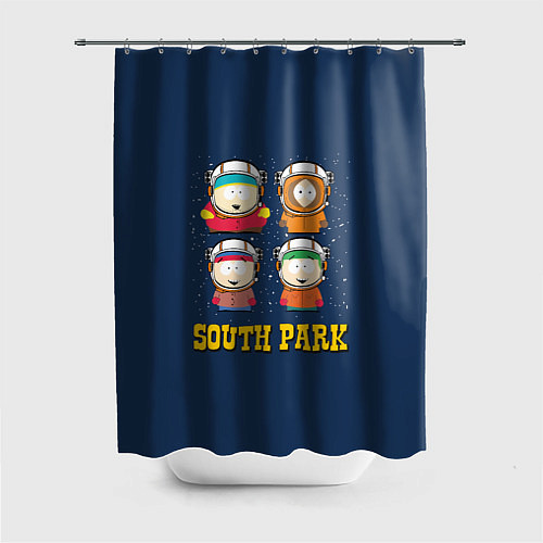 Шторка для ванной South park космонавты / 3D-принт – фото 1