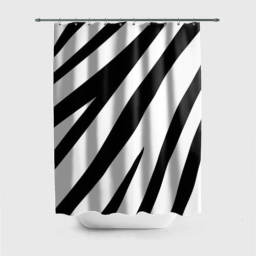 Шторка для ванной Камуфляж зебры / 3D-принт – фото 1