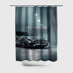 Шторка для душа Mercedes AMG - Motorsport, цвет: 3D-принт