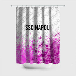 Шторка для душа Napoli pro football: символ сверху, цвет: 3D-принт